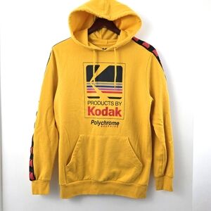 NWOT Kodak Hoodie Sweater Streetware Fun Logo Hoodie Mens Small Yello